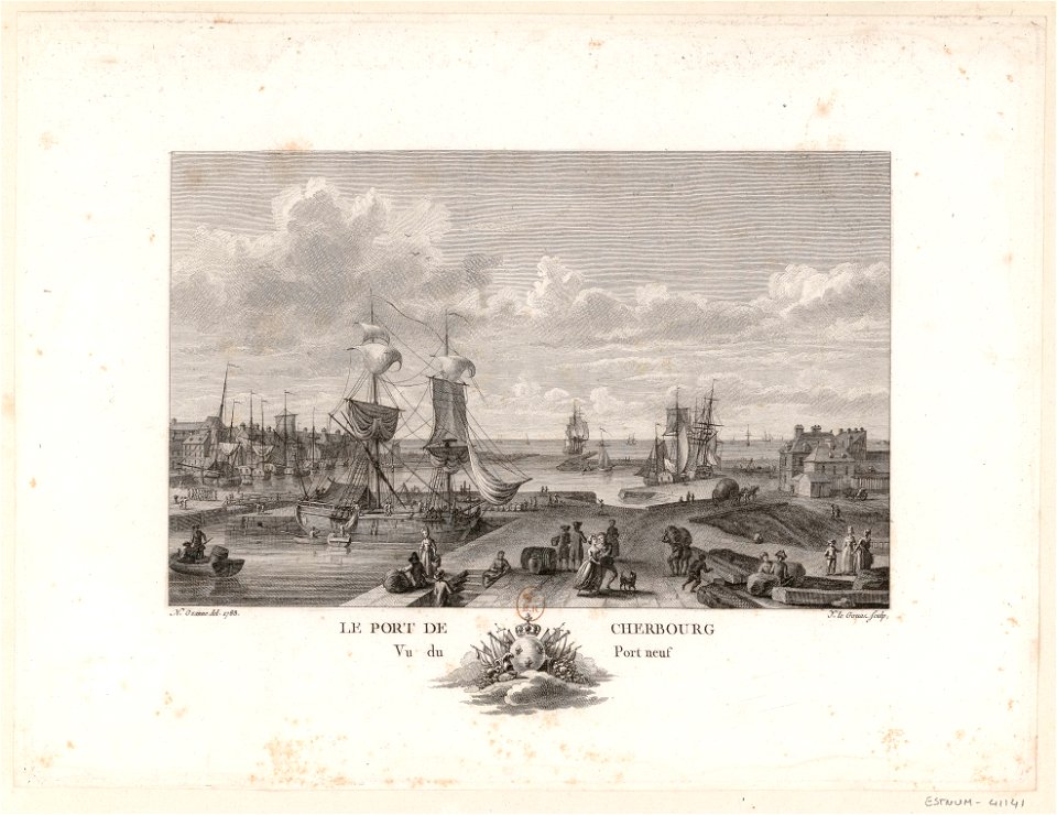Le Port de Cherbourg Vu du Port Neuf btv1b531856217