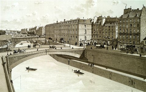 Le Petit-pont et la Place du Petit-pont, 1880