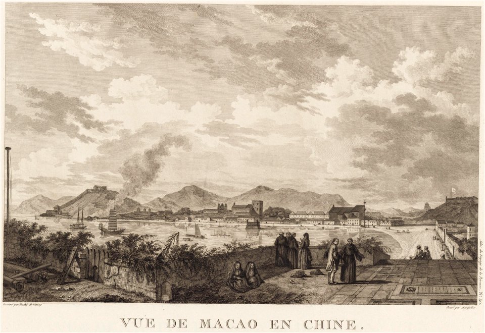 Le port de Macao en 1787 expedition La Perouse
