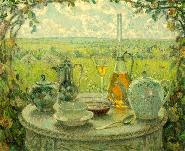 'La Table, Printemps' by Henri Le Sidaner, 1913