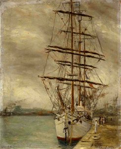 Le Pourquoi-Pas dans le bassin de Saint-Servan