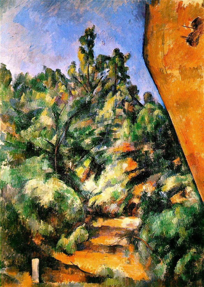 Le Rocher rouge, par Paul Cézanne, Yorck