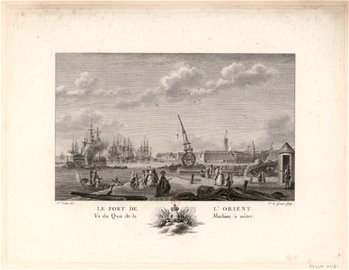 Le Port De L'Orient Vu du Quai de la Machine à mâter btv1b53185611t