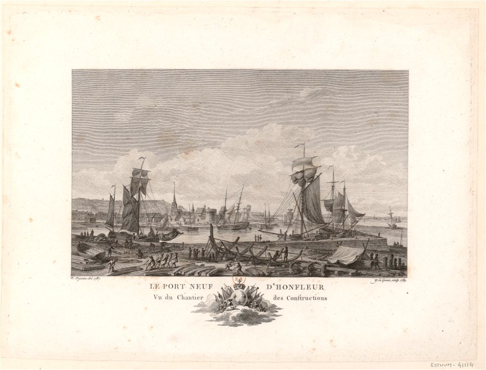 Le Port Neuf d'Honfleur Vu du Chantier des Constructions btv1b531855943