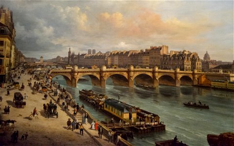 Le Pont-Neuf et la Cité Paris 1832, Giuseppe Canella, Musée Carnavalet - Flickr