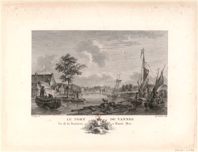 Le Port De Vannes Vu de la Sautiere à Haute Mer btv1b53185613q