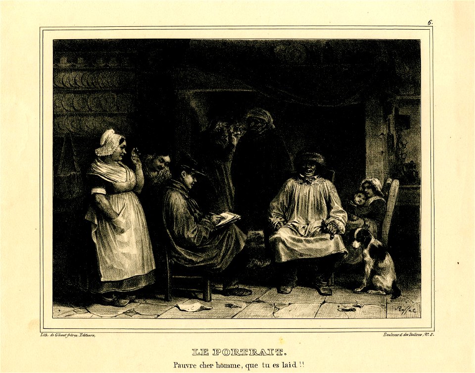 Le portrait - pauvre cher homme, que tu es laid! (BM 1863,0725.399)