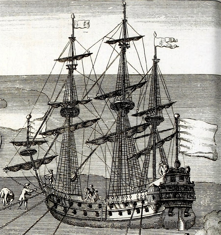 Le Pélican dans la baie d'Hudson en 1697