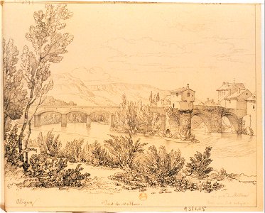 Le Pont de Milhau (Claude-Félix-Théodore d'Aligny)