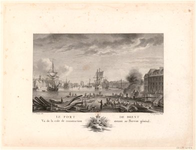 Le Port De Brest - Vu de la Cale de construction attenant au Bureau général
