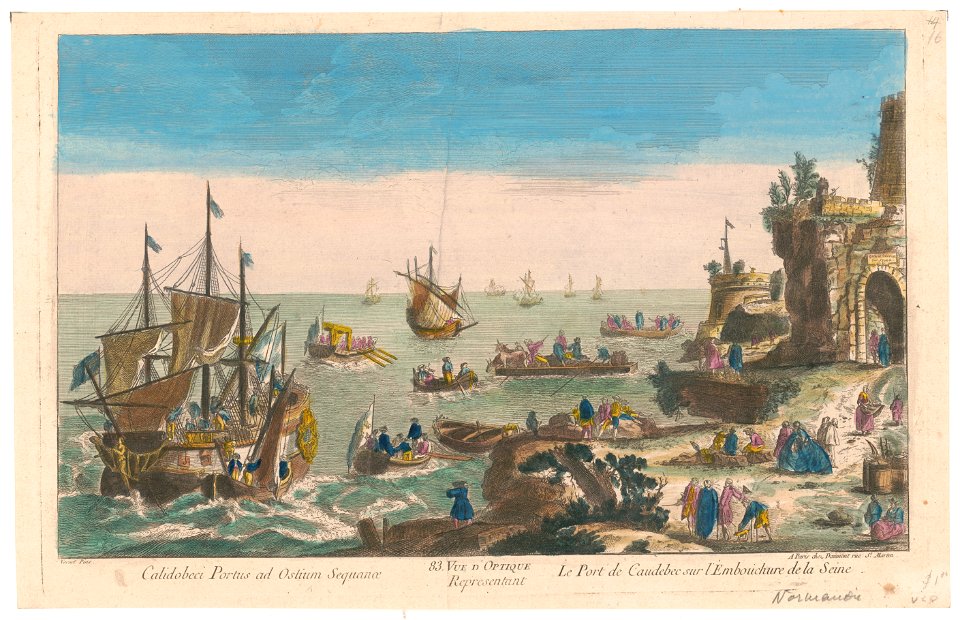 Le port de Caudebec sur l'Embouchure de la Seine LCCN2003674511