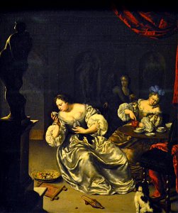 Le Thé - Willem van Mieris - Musée du Louvre