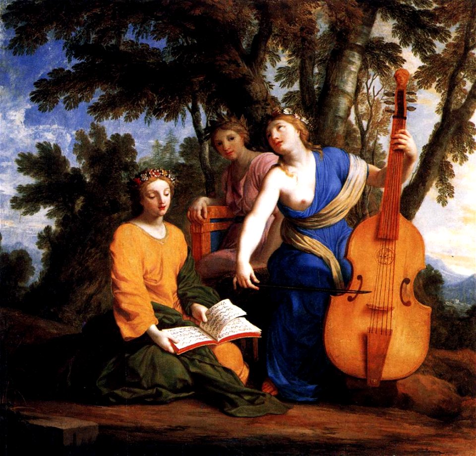 Le Sueur, Eustache - Melpomène, Érato et Polymnie - 1652 - 1655