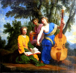 Eustache Le Sueur - The Muses Clio, Euterpe and Thalia - Free Stock ...