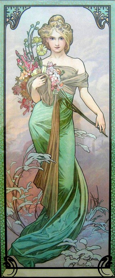 Le printemps, Mucha