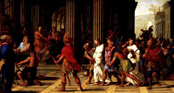 Eustache Le Sueur - St Gervase and St Protase Brought before Anastasius - WGA12609
