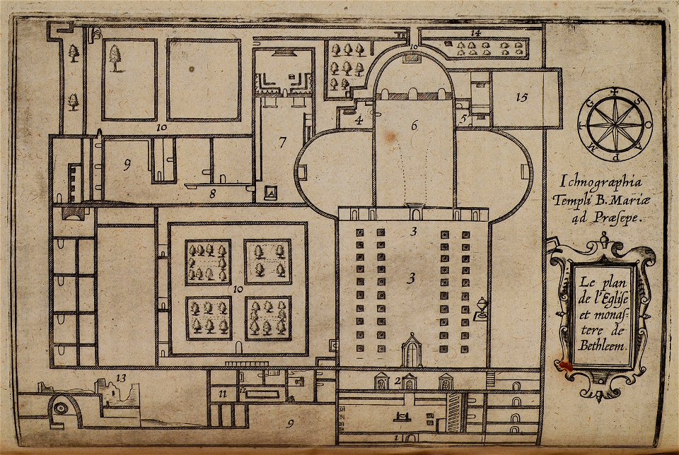 Le plan de l”Eglise et monastère de Bethlehem - Cootwijck Johannes Van - 1619