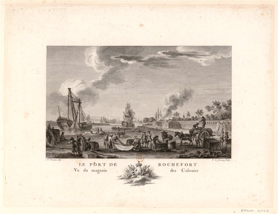 Le Port De Rochefort Vu du magasin des Colonies btv1b53185627x