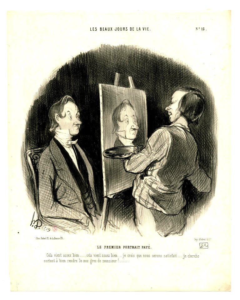 Le premier portrait payé (The first paid portrait) (BM 1918,0511.129)