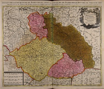 Le royaume de Boheme duché de Silesie les marquisat de Moravie et de Lusace - CBT 5876829