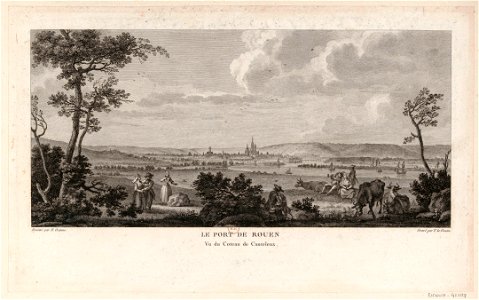 Le Port de Rouen Vu du Coteau de Canteleux btv1b53185589x