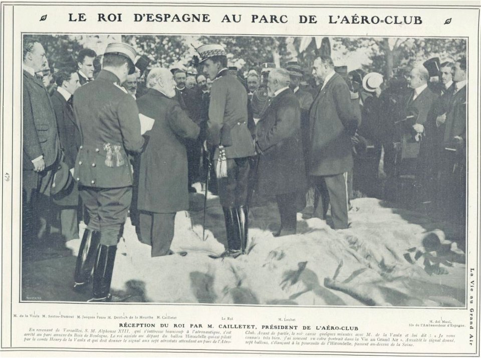 Le roi d'Espagne au parc de l'Aéro-Club (1905)