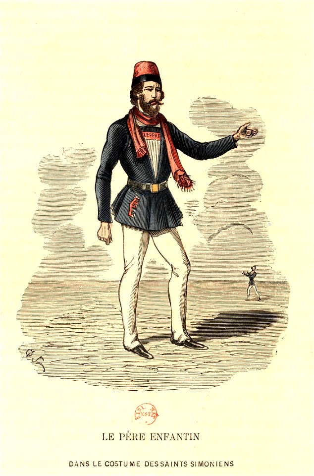 Le Père Enfantin dans le costume des Saints Simoniens
