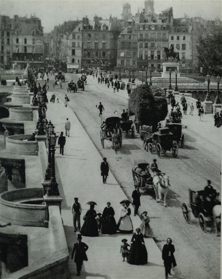 Le pont-neuf vers 1860 Adolphe Braun