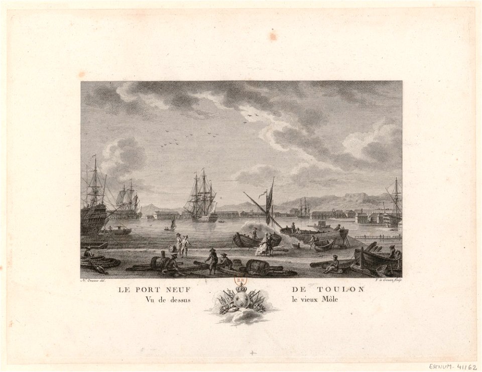 Le Port Neuf De Toulon Vu de dessus Le vieux Môle btv1b53185642h