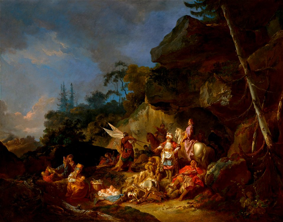 Jean-Baptiste Le Prince - The Tartar Camp - BF.1988.7 - Museum of Fine Arts