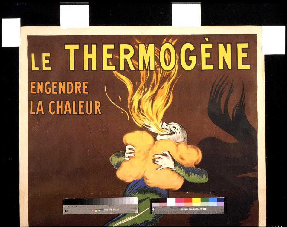 Le Thermogène- Engendre la chaleur et guèrit- toux rhumatismes, points de côte, etc. - - L. Cappiello. LCCN2008680358