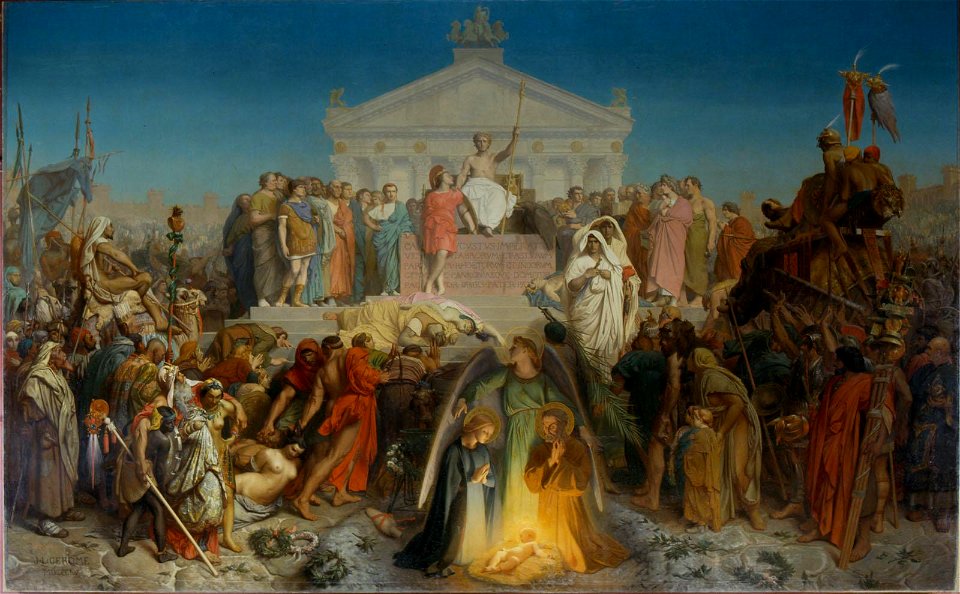 Le Siècle d'Auguste - naissance de N.S. Jésus-Christ par Gérôme