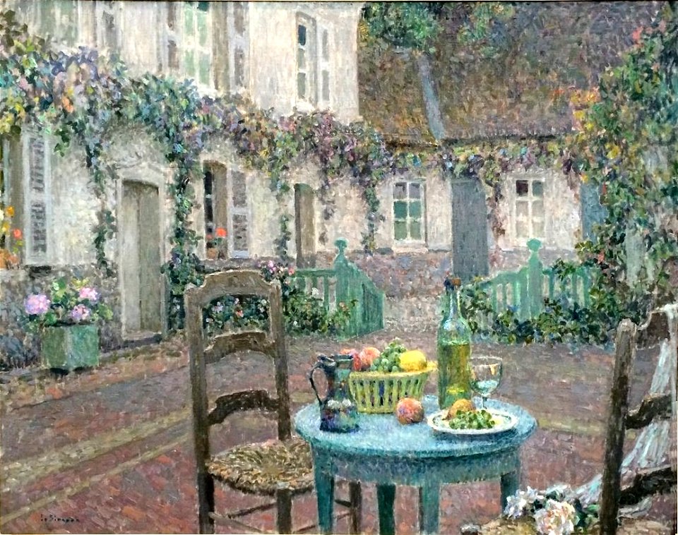 Le Sidaner, Le table bleue, Gerberoy