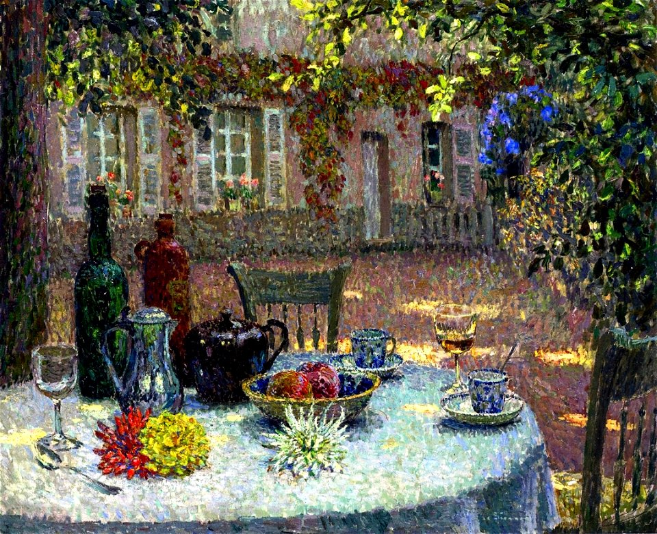 Le Sidaner, Table with Dahlias
