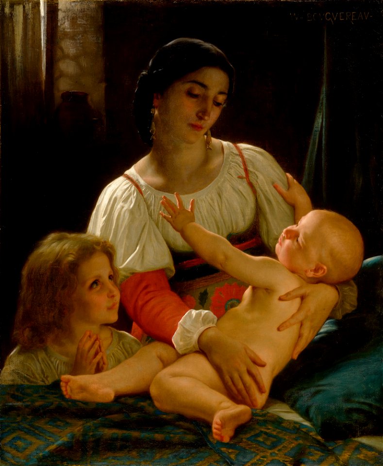 Le Réveil (Réduction) by William-Adolphe Bouguereau