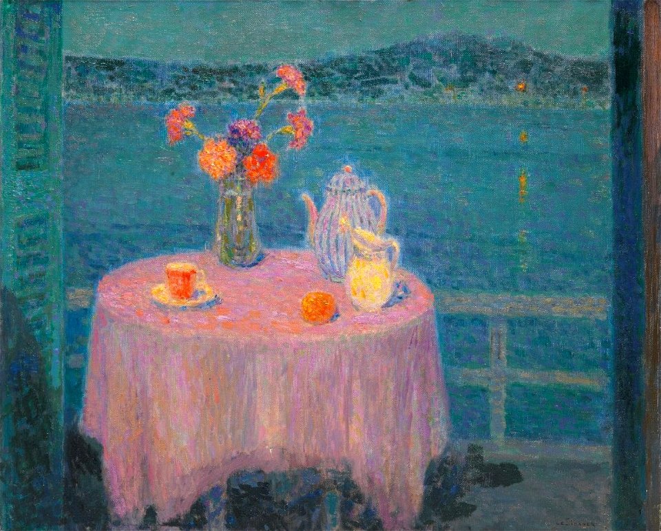'La Nappe Mauve, Villefranche-sur-mer' by Henri le Sidaner, 1929