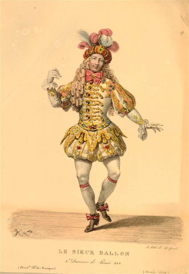 Le Sieur Ballon, 1er Danseur de Louis XIV (BM 1871,1209.2532)
