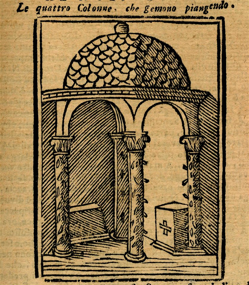 Le quattro Colonne, che gemono piangendo - Bianco Noe - 1600