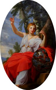 The Muse Urania by Eustache Le Sueur. Free illustration for personal and commercial use.