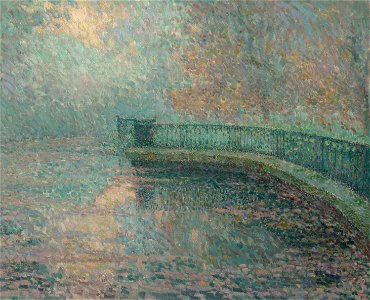 La balustrade by Henri Eugène Le Sidaner, 1908