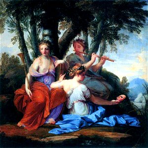 Eustache Le Sueur - The Muses Clio, Euterpe and Thalia