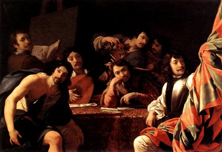 Eustache Le Sueur - A Gathering of Friends - WGA12608