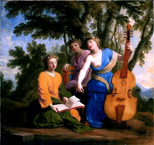 Eustache Le Sueur - The Muses Melpomene, Erato and Polyhymnia