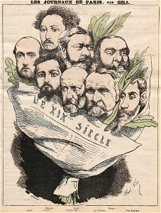 Le XIXe siècle (L'Eclipse, 1874-12-06). Free illustration for personal and commercial use.