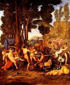 Le Triomphe de Silène - Nicolas Poussin - National Gallery London. Free illustration for personal and commercial use.