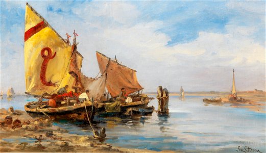 Lea von Littrow - Fishermen in the Venetian Lagoon