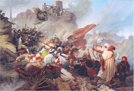 Leander Russ - Sturm der Türken auf die Löwelbastei 1683