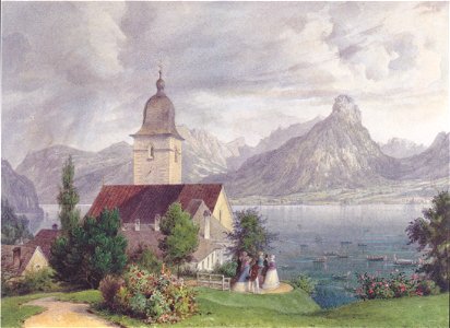 Leander Russ - St Wolfgang bei Ischl - 1841
