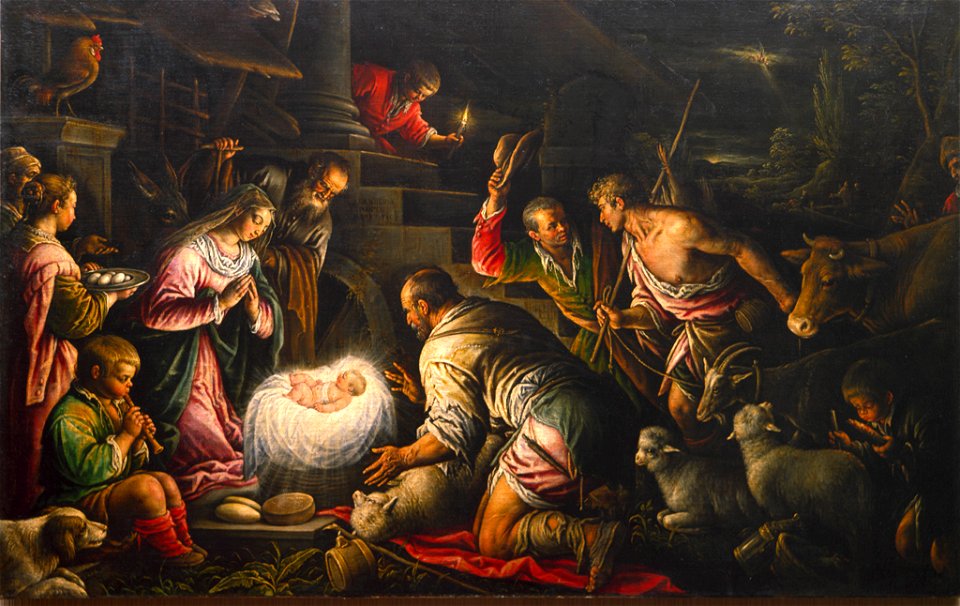Leandro Bassano - Adoration of the Shepherds - 81.093 - Rhode Island School of Design Museum