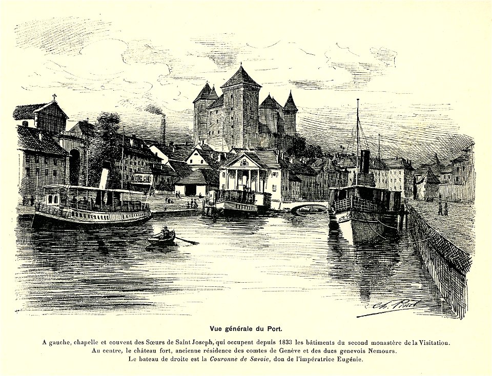 Le Vieil Annecy - Vue générale du Port